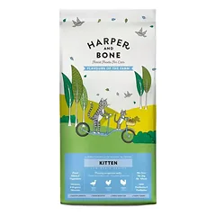 Harper and Bone Flavours sausas maistas kačiukams su vištiena, 1,5 kg