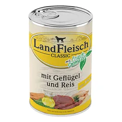 Landfleisch konservai šunims, paukštiena+ryžiai, 400g
