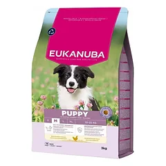 Eukanuba Life Care Puppy sausas maistas vidutinių veislių šuniukams su vištiena M 15 kg