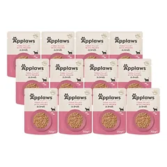 Applaws Cat Tuno ir krevečių sachetas 12x70g 