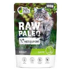 Raw Paleo adult cat - Game pouch 100g