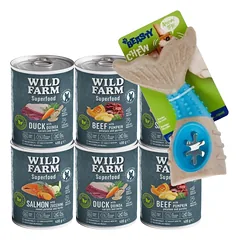 WILD FARM Superfood Mix Flavours 6x400g ėdalas šunims be grūdų