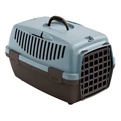 STEFANPLAST Transporteris Gulliver 1 su plastikinėmis durelėmis pilkai mėlynas 48 x 32 x 31 cm