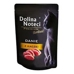 Guliašas sterilizuotoms katėms su antiena Dolina Noteci Dish, 85 g