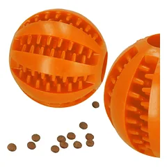 Šuns kramtomas žaislas, oranžinis, 7 cm — 5 nuotrauka