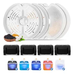 LovuPet 4 Filter für 2-Liter-Katzenbrunnen