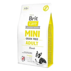 BRIT CARE Mini Adult Lamb hipoalerginis sausas maistas suaugusiems šunims su ėriena 7 kg