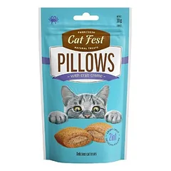 Cat Fest pagalvėlės su krabų mėsa, papildomas pašaras katėms, 30 g