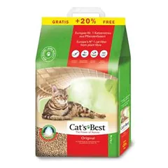 Cat’s Best Original medienos pjuvenų kraikas katėms, 10+2 L