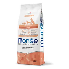 Monge adult sausas pašaras (lašiša ir ryžiai) 12kg
