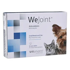 WEPHARM WeJoint Small Breeds papildas mažų veislių šunims ir katėms, sąnarių veiklai N30 nuotrauka