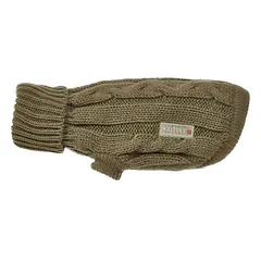 Wolters Zopf-Strickpullover olive