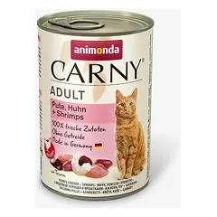 Animonda Carny Cat kalakutiena, vištiena, krevetės 400 g