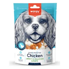 Wanpy Chicken Jerky & Rawhide vytinta vištiena skanėstai šunims, 100 g