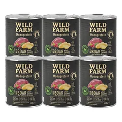 WILD FARM Monoprotein Wild Boar 6x800g hipoalerginis šunų ėdalas