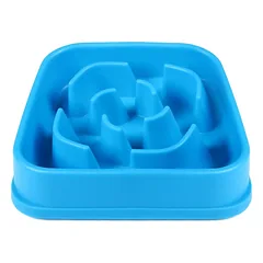 Dexas Slow Maze Feeder - Lėto maitinimo dubuo, labirinto dizainas, Niebieski / 946ml — 3 nuotrauka