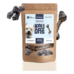 KAUDAS Hundekausnack Fischhaut Knoten - Zahnpflege, Kabeljauhaut & Omega-6