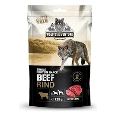 Wolf's Adventure Single Protein skanėstai šunims 5 x 125 g (+1 dovanų) — 2 nuotrauka
