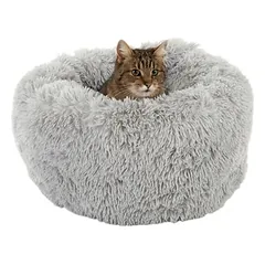 zooplus Exclusive guolis katėms Mochi, šviesiai pilkas, Ø 55 x H 25 cm — 2 nuotrauka