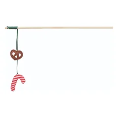 Trixie Kalėdinė žaisliukų lazdelė katėms – Xmas playing rod candy cane, wood, 48 cm
