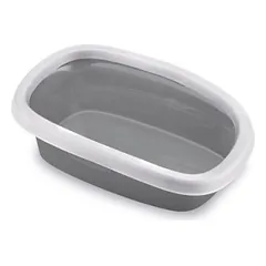 StefanPlast SPRINT 10 kačių tualetas su borteliu, baltas/pilkas, 31x43x14 cm