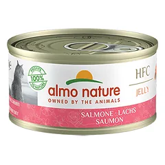 Almo Nature HFC Jelly Lašiša želė konservai suaugusioms katėms, 70 g