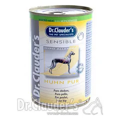 DR. CLAUDER’S SENSIBLE drėgnas maistas suaugusiems alergiškiems šunims su vištiena 400g