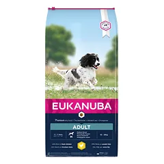 Eukanuba Adult Medium Breed Chicken sausas maistas šunims