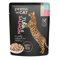 PRIMACAT Tuna & Salmon Jelly konservai katėms drebučiuose 50g. nuotrauka