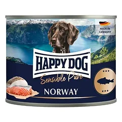 HAPPY DOG Sensible Norway Ryba 12x200 g šlapias šunų maistas
