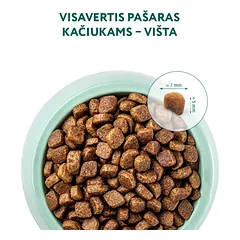 OPTIMEAL sausas maistas kačiukams su vištiena 4 kg — 2 nuotrauka