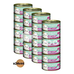 Aatas Cat Creamy Chicken & White fish konservai katėms su vištiena ir sykais, rinkinys 24 vnt. — 2 nuotrauka