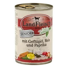 LandFleisch šunų konservai su paukštiena ir ryžiais 6x400g