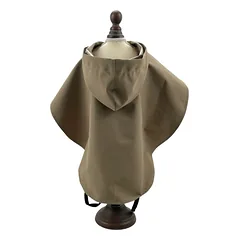 Gyvūnų augintinių lietpaltis, rudas, 2XL — 5 nuotrauka