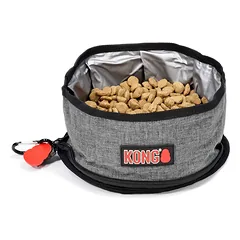 KONG Travel Fold-Up Bowl - travel bowl for dogs and cats — 3 nuotrauka