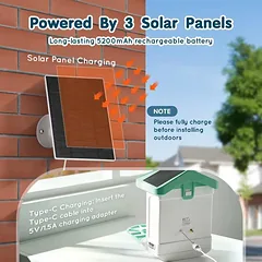 Išmanioji paukščių lesyklėlė su 2K HD kamera, saulės energija varoma, belaidė — 5 nuotrauka
