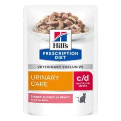 Hill's PD Feline c/d Multicare Stress guliašas su lašiša katėms