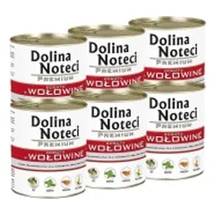 Konservai šunims su jautiena Dolina Noteci Premium, 6 x 800 g