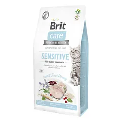 Brit Care Cat GF Sensitive su vabzdžiais ir šviežia silke, sausas maistas katėms 7 kg parduotuvėje mumbo.lt