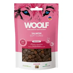 WOOLF Soft Cubes Salmon 100g minkšti lašišos kubeliai parduotuvėje alphazoo.lt