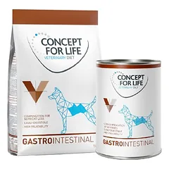 Kombi-Paket: Concept for Life Veterinary Diet Gastrointestinal Hundefutter