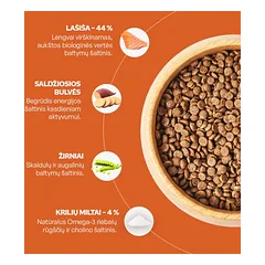 Nature's Protection Superior Care suaugusių, mažų veislių raudonkailių šunų sausas begrūdis pašaras su lašiša, 1,5 kg | 1 — 4 nuotrauka