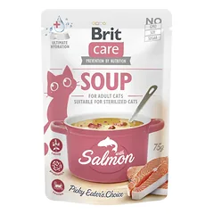 Brit Care Cat Soup Salmon sriuba su lašiša katėms 75g.