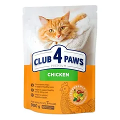 CLUB 4 PAWS PREMIUM VIŠTIENA. VISAVERTIS SAUSAS PAŠARAS SUAUGUSIOMS  KATĖMS NUO 7 METŲ