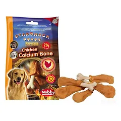 Nobby Starsnack Barbecue Chicken Calcium Bone 70 g, skanėstai šunims