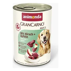 Animonda GranCarno Adult: konservai šunims su elniena, pagardinta obuoliais, 400 g