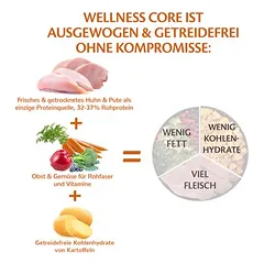 Wellness Core Dog Original su kalakutiena ir vištiena, sausas maistas šunims — 5 nuotrauka