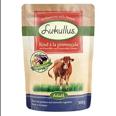 6 x 300 g Lukullus Naturkost Adult begrūdis bandomasis rinkinys, drėgnas maistas šunims, 200 - 399 g — 4 nuotrauka