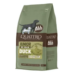 Quattro Grain Free sausas pašaras su antiena jauniems šunims