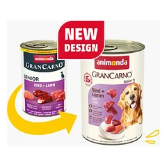 Animonda GranCarno Dog Senior jautiena, ėriena 800 g — 2 nuotrauka